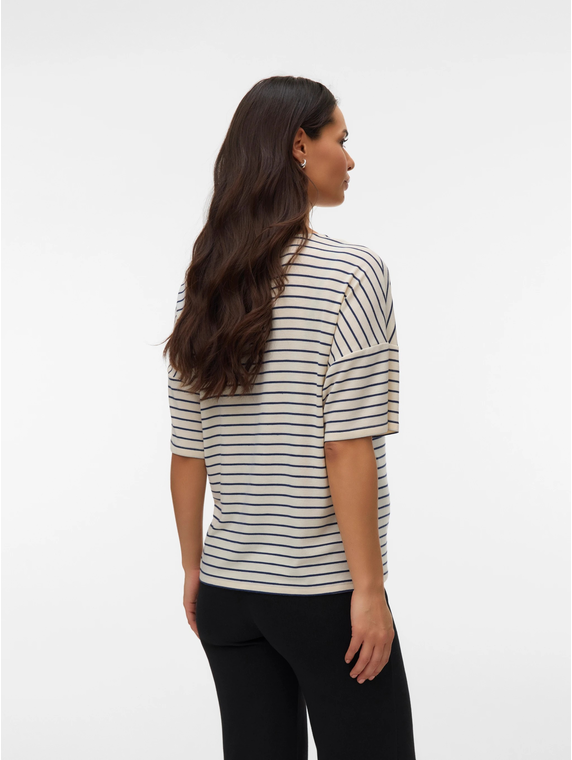 VMHOLLI 2/4 V-NECK LOOSE TOP JRS