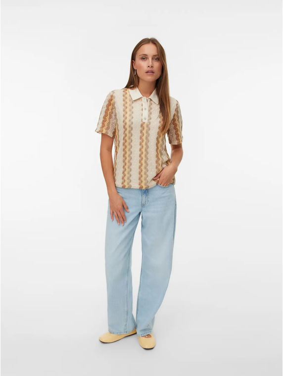 VMTERESA SS POLO TOP JRS GA