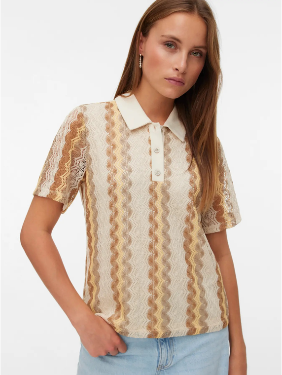 VMTERESA SS POLO TOP JRS GA