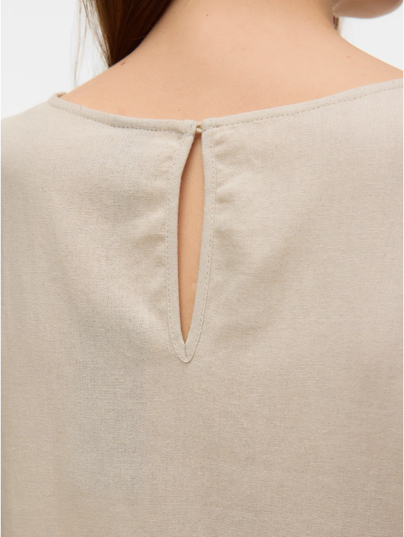 VMMYMILO SS O-NECK TOP WVN GA BOO