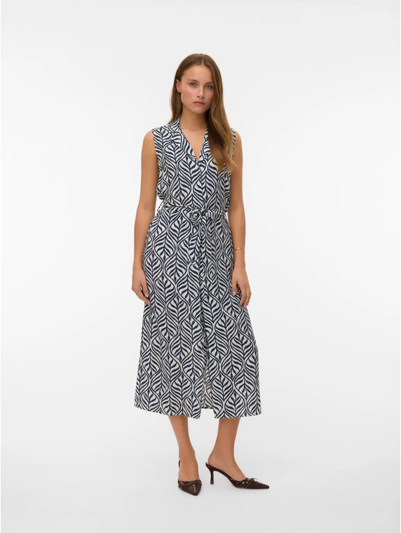 VMJOSIE SL V-NECK 7/8 DRESS WVN GA