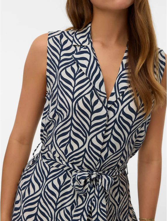 VMJOSIE SL V-NECK 7/8 DRESS WVN GA