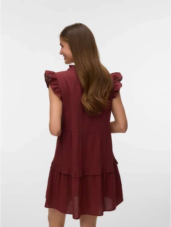 VMDICTHE EMB SHORT DRESS WVN GA