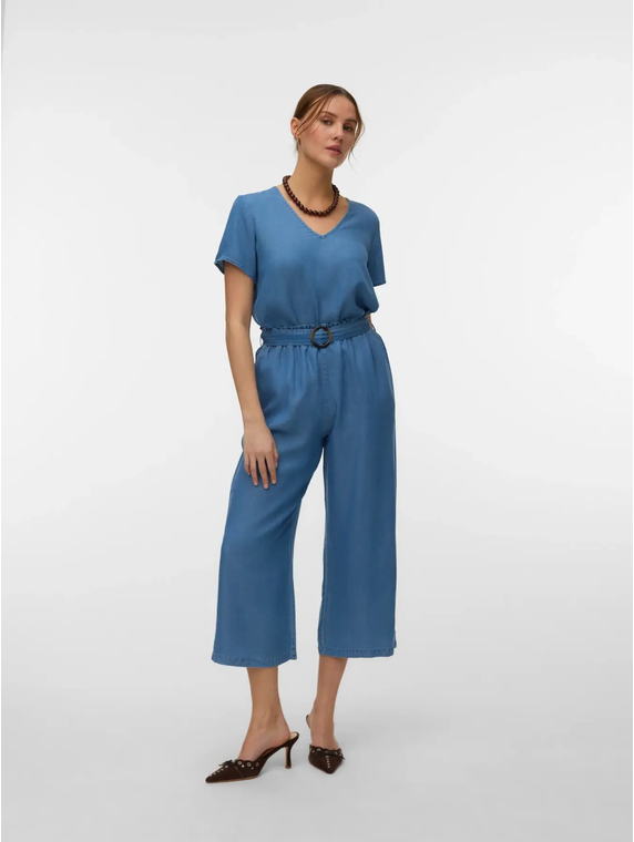 VMBREE SS V-NECK TENCEL TOP
