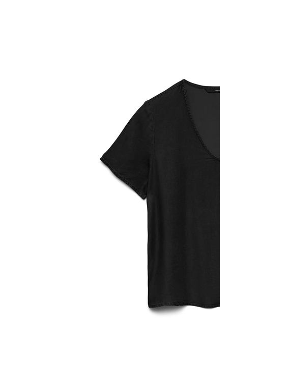 VMBREE SS V-NECK TENCEL TOP