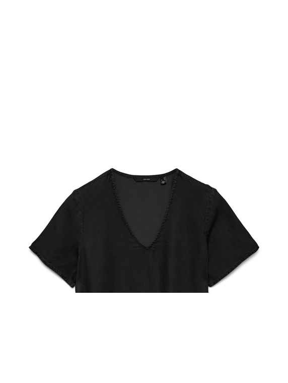 VMBREE SS V-NECK TENCEL TOP