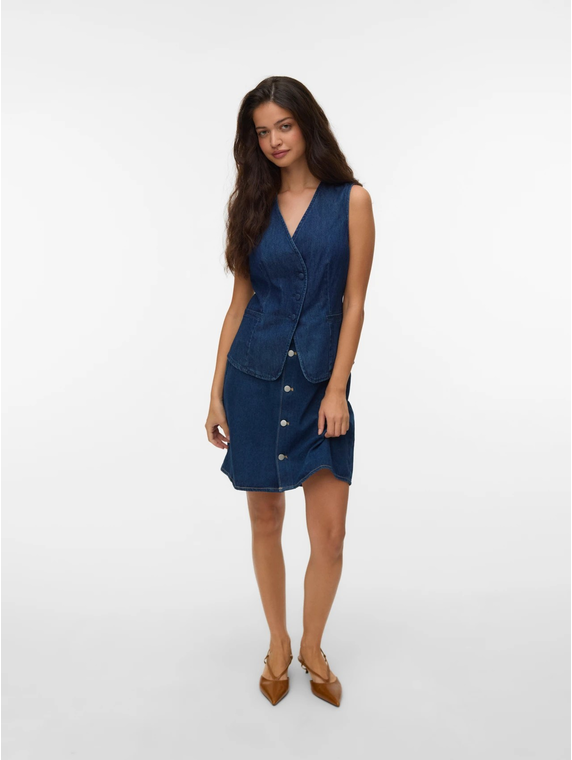 VMVITA SL DENIM WAISTCOAT YO3102