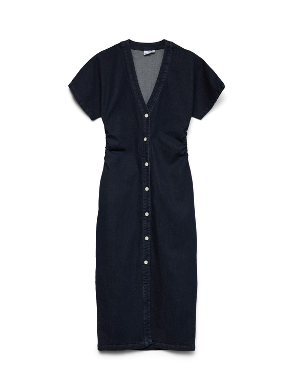 VMSANNI SS V-NECK ANK DNM DRESS YO3103
