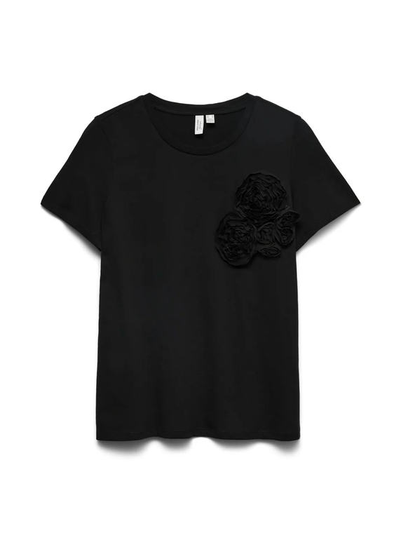 VMLOOM S/S O-NECK TOP JRS BTQ
