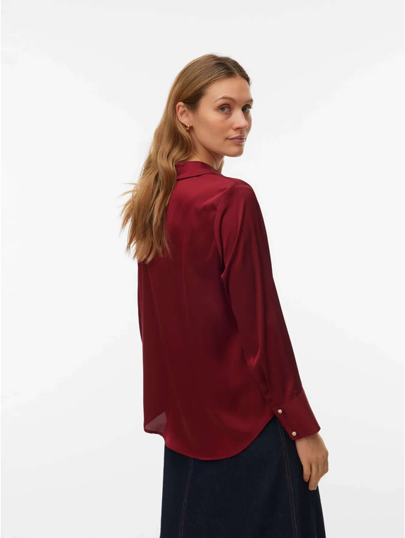 VMLUNA L/S V-NECK SHIRT WVN BTQ SP