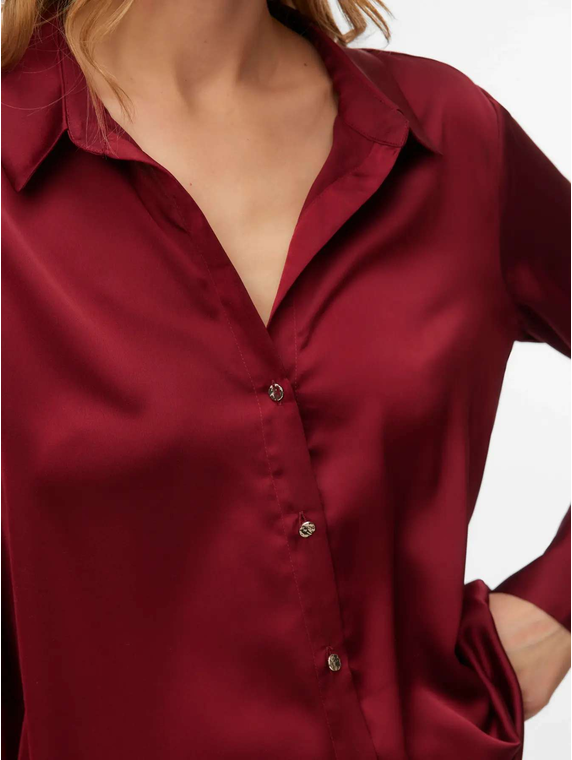 VMLUNA L/S V-NECK SHIRT WVN BTQ SP