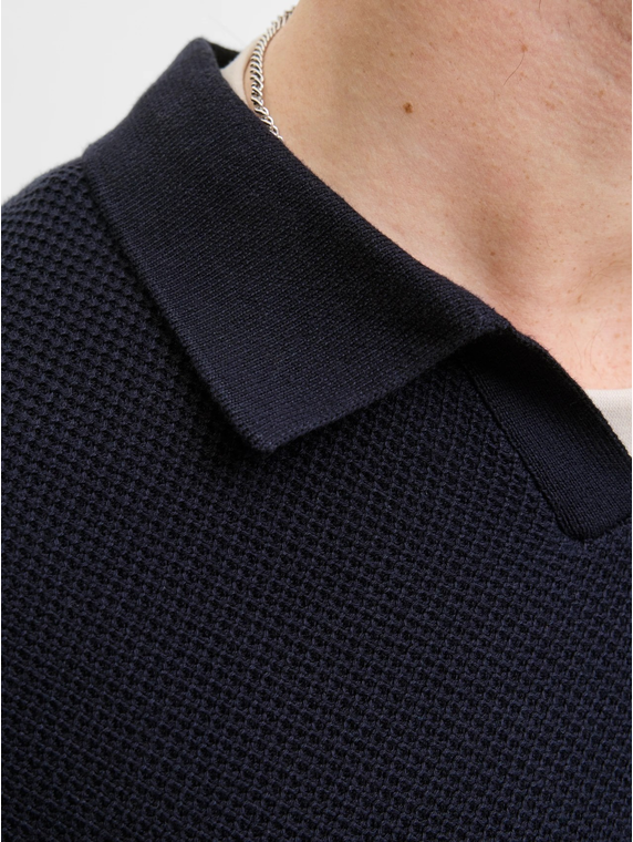 JPRBLAEASTON KNIT SPLIT NECK LS SN