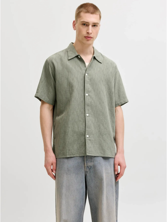 JORMONTAUK WAVY TEXTURE SHIRT SS SN