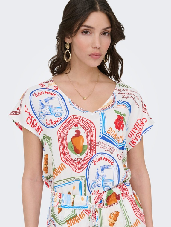 JDYSTAR SEZEN LIFE S/S TOP WVN DIA