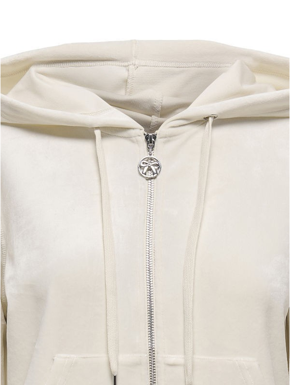 ONLREBEL L/S ZIP HOOD SWT