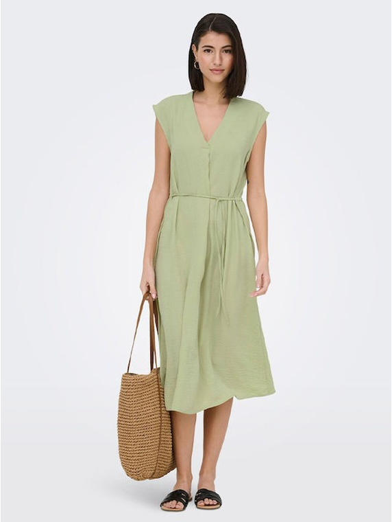 JDYDIVYA LIFE S/L MIDI DRESS WVN DIA
