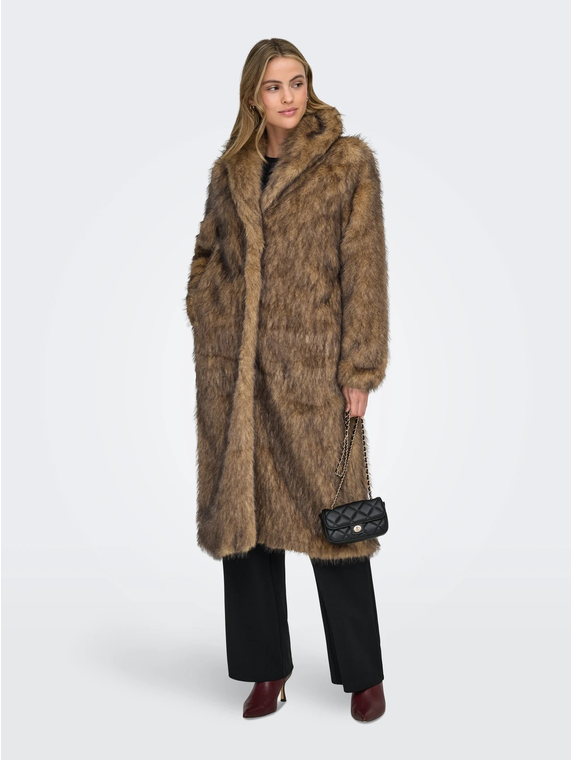 ONLDAWN LIFE LONG FAUX FUR COAT OTW