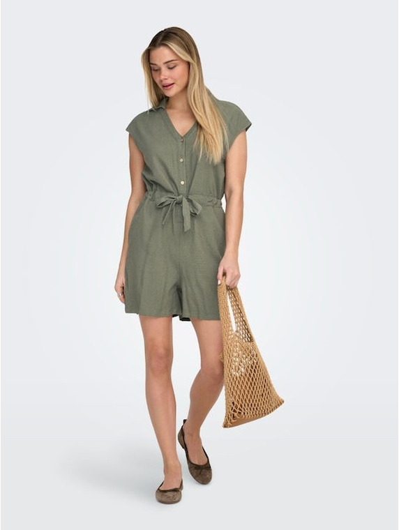 ONLGOA SL LINEN BL PLAYSUIT CC PNT