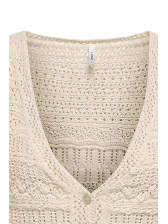 ONLALIX SL FRINGE WAISTCOAT KNT