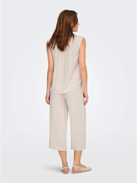ONLSIESTA S/L LINEN BL SHIRT PNT NOOS