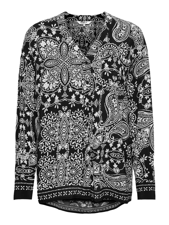 ONLEMZA AJA L/S LONG SHIRT WVN