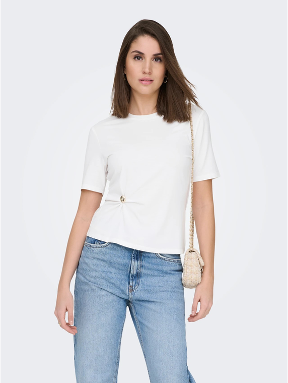 ONLELENA S/S DETAIL T-SHIRT SUD JRS