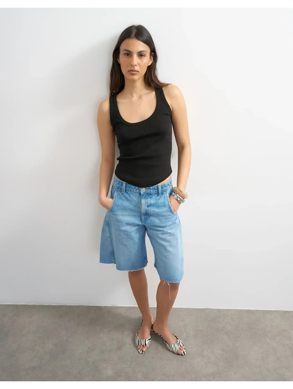 TSBRITT SL RIB SCOOP CURVE HEM VEST JRS