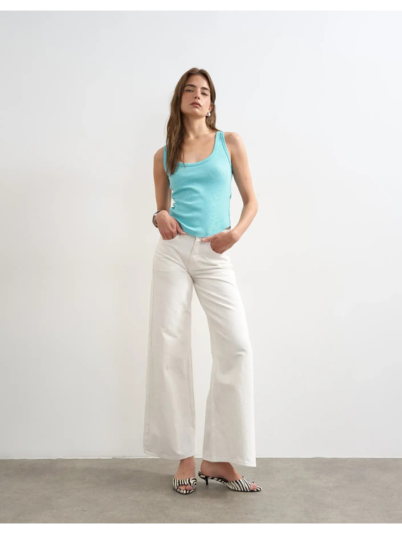 TSBRITT SL RIB SCOOP CURVE HEM VEST JRS