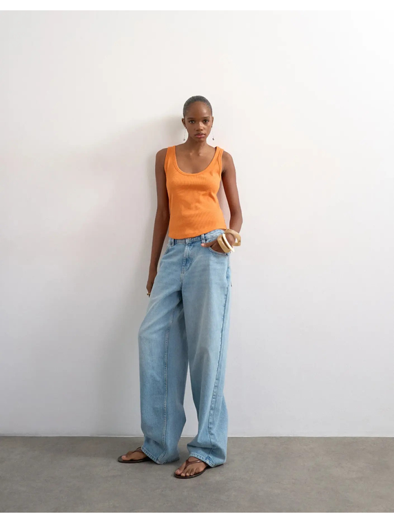 TSBRITT SL RIB SCOOP CURVE HEM VEST JRS