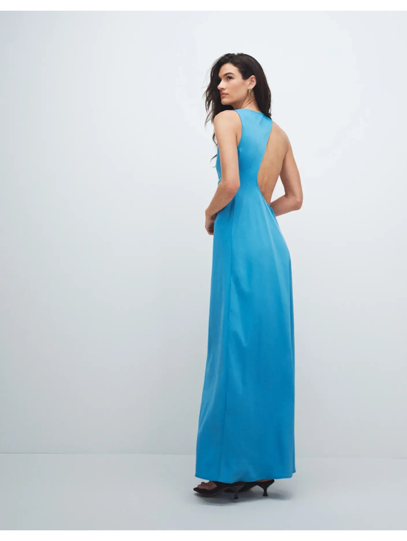 TSNANA BEADED NECK MAXI DRESS WVN