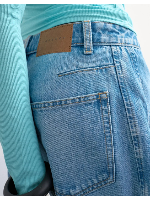 TSJOA DENIM BARREL JORT MB