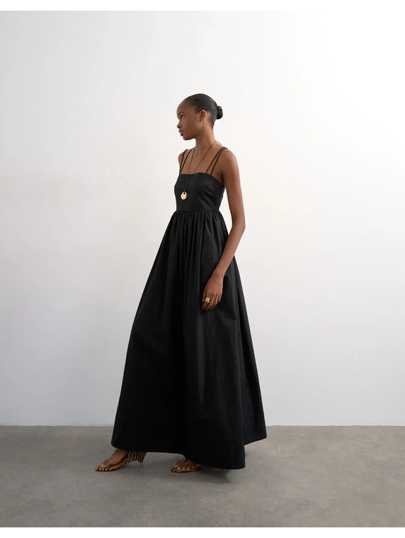 TSMIKA STRAPPY BACK MAXI DRESS WVN