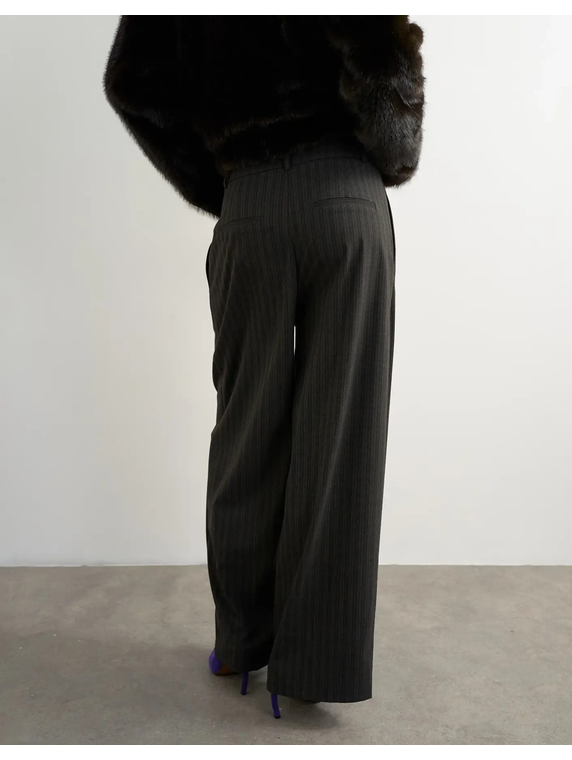 TSTASCHA PLEATED WIDE LEG TROUSERS WVN