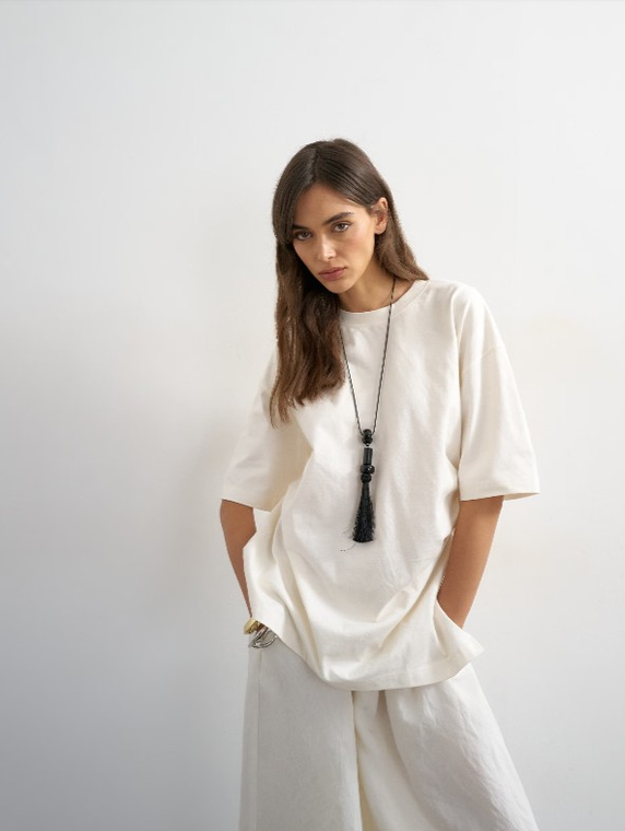 TSRIKKA OVERSIZED KNOT TEE JRS