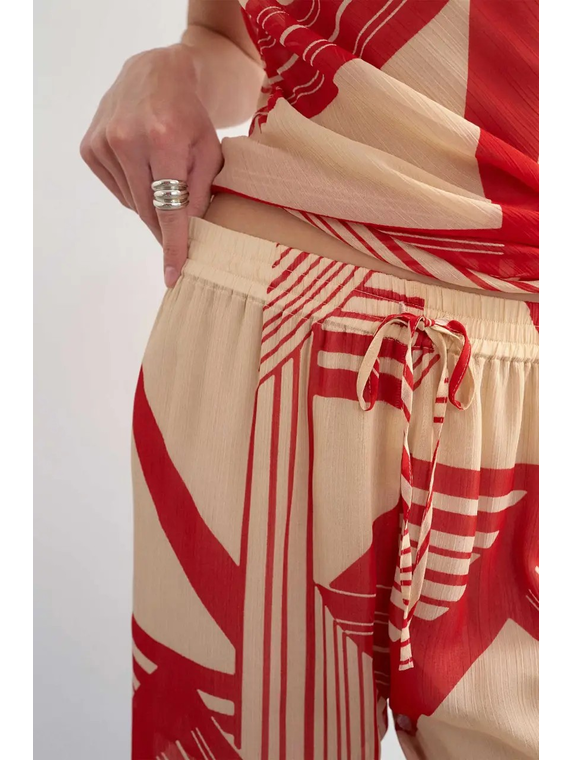 TSNOEL CHIFFON WIDE LEG TROUSERS WVN