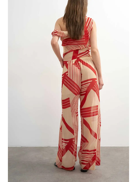 TSNOEL CHIFFON WIDE LEG TROUSERS WVN