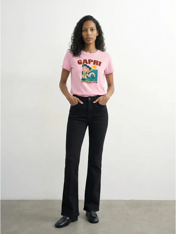 TSKIA EVERYDAY PRINT SS TOP JRS OD
