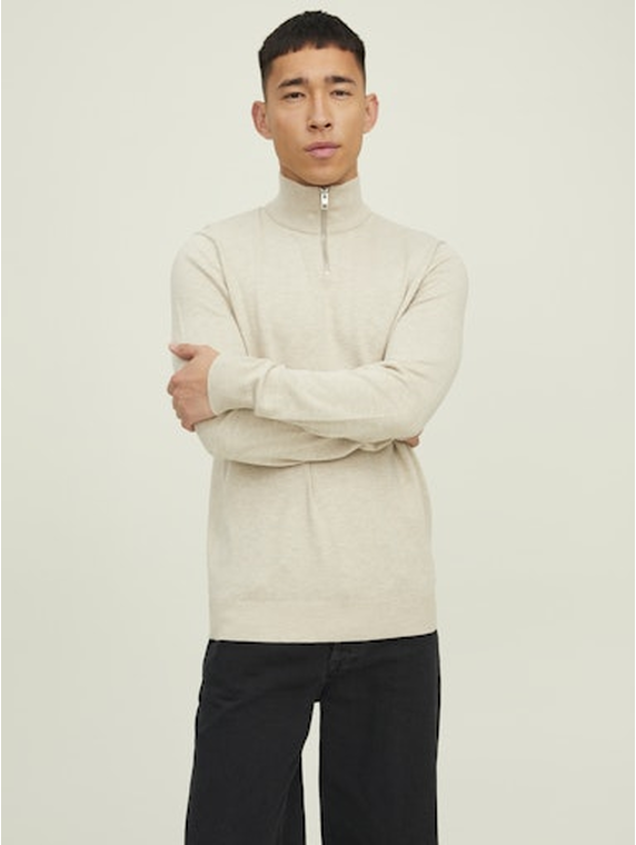 JJEEMIL KNIT HALF ZIP NOOS