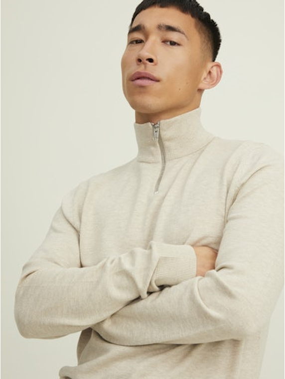 JJEEMIL KNIT HALF ZIP NOOS