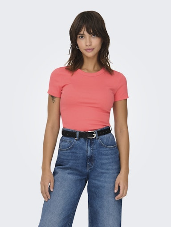 ONLEASY S/S O-NECK TOP BOX JRS