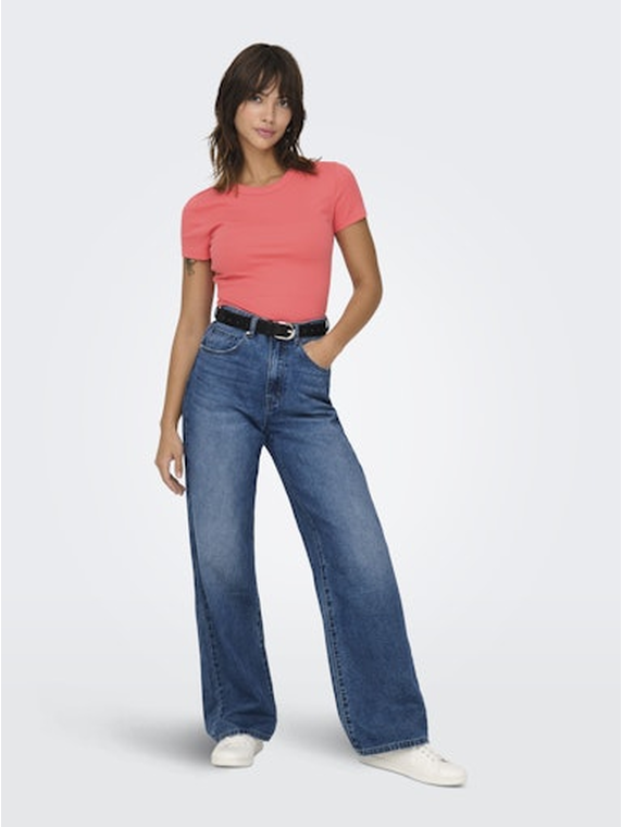 ONLEASY S/S O-NECK TOP BOX JRS