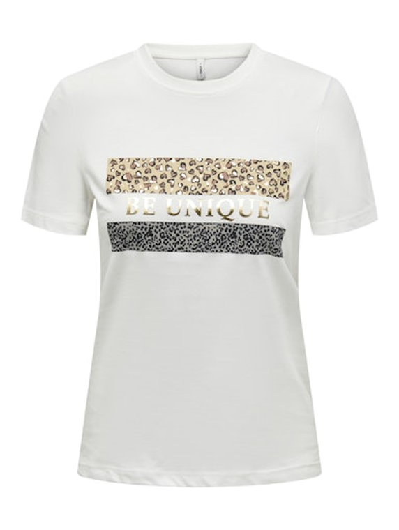 ONLTANYA LIFE REG S/S LEO PRINT TOP JRS