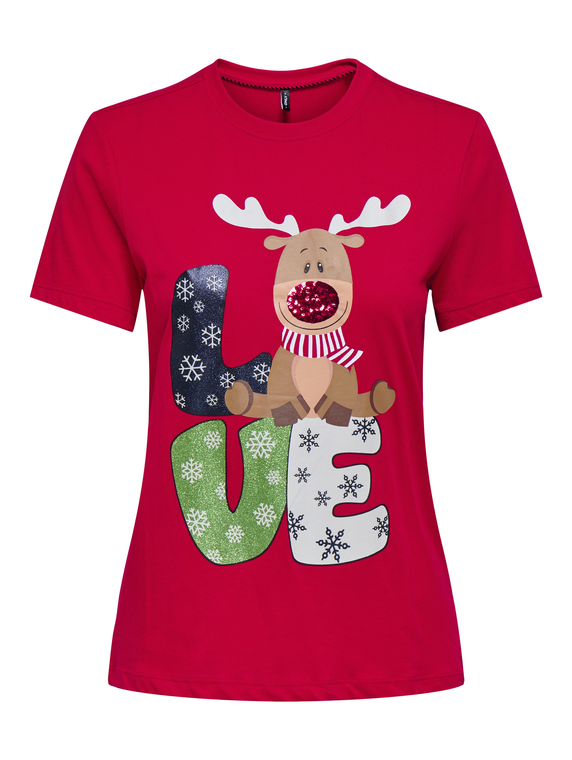 ONLXMAS YRSA CHRISTMAS S/S TOP JRS