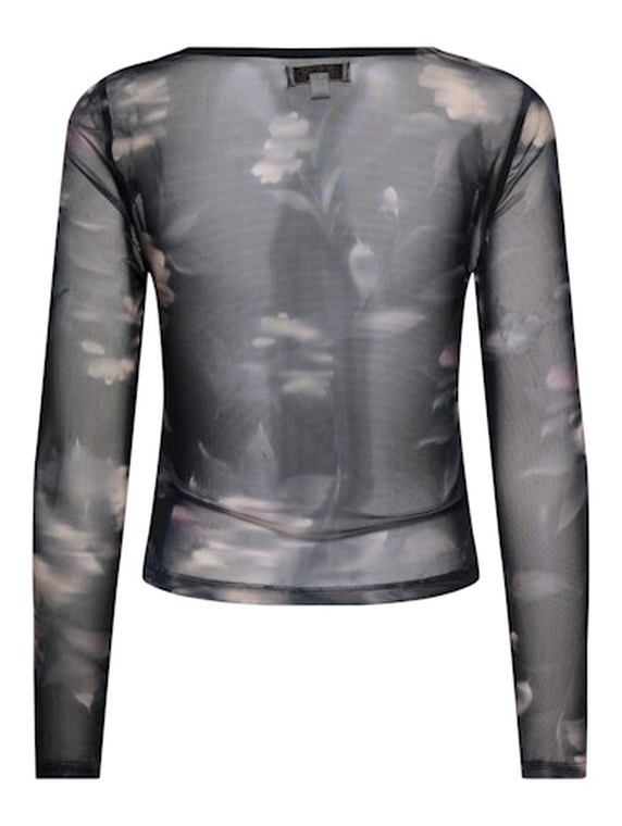 ONLKAYA LIFE LS RUCHING MESH TOP WVN