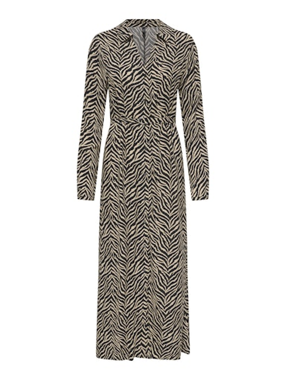 ONLNOVA LIFE VIS L/S RENNA LONG DRESS