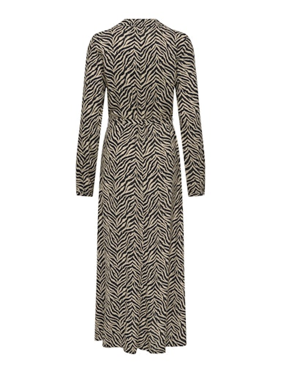 ONLNOVA LIFE VIS L/S RENNA LONG DRESS