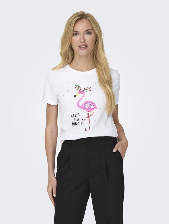 ONLYRSA LIFE CHRISTMAS S/S TOP BOX JRS