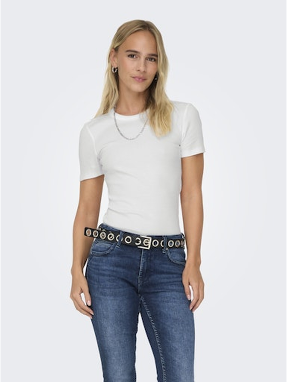 ONLEASY S/S O-NECK TOP BOX JRS