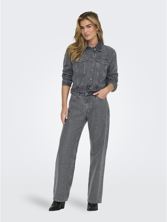 ONLHUDSON LS DECO DNM JACKET RED CRO