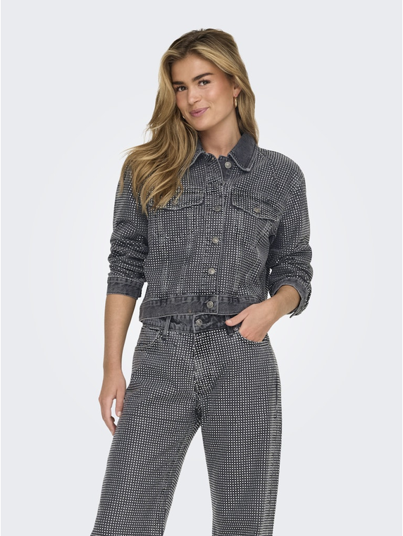 ONLHUDSON LS DECO DNM JACKET RED CRO